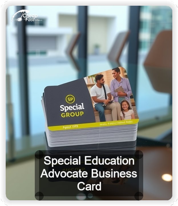 Special Education Advocate business card design sample