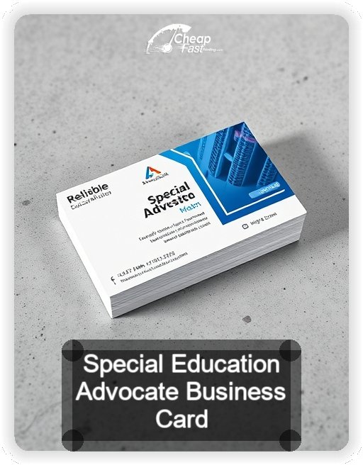 Special Education Advocate business card design sample