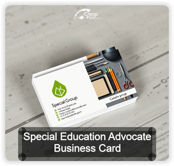 Special Education Advocate business card design sample