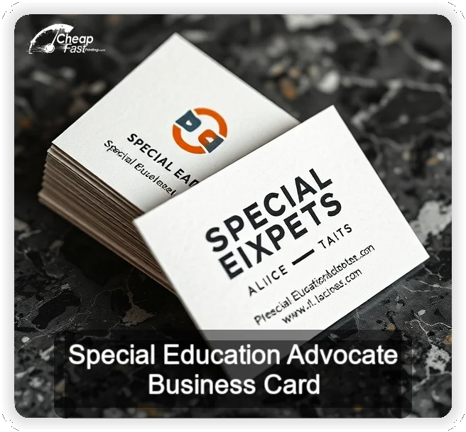 Special Education Advocate business card design sample