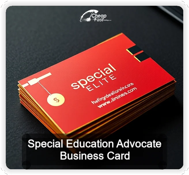 Special Education Advocate business card design sample