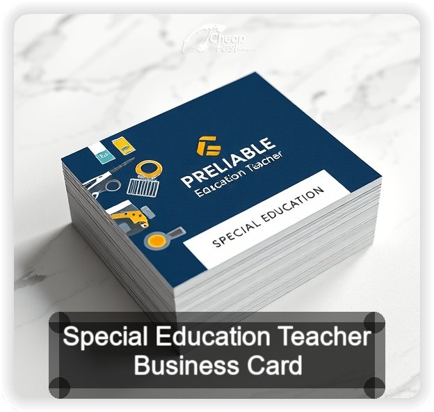 Special Education Teacher business card design sample