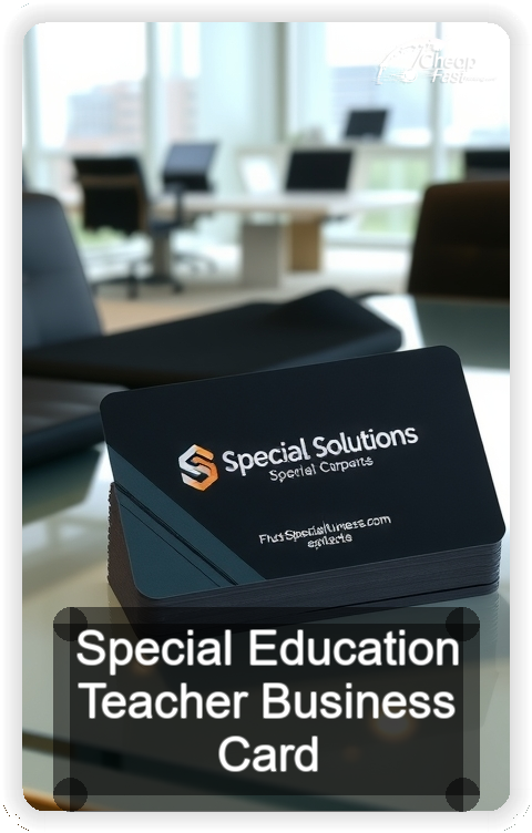 Special Education Teacher business card design sample