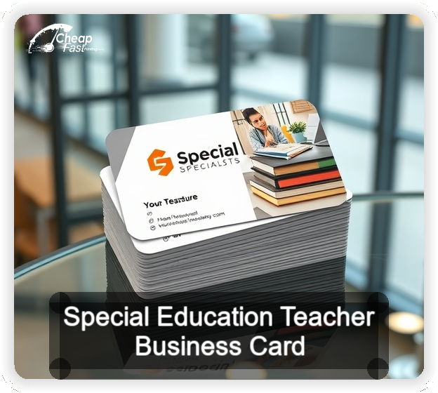 Special Education Teacher business card design sample
