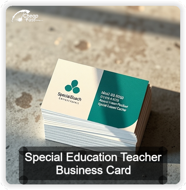 Special Education Teacher business card design sample