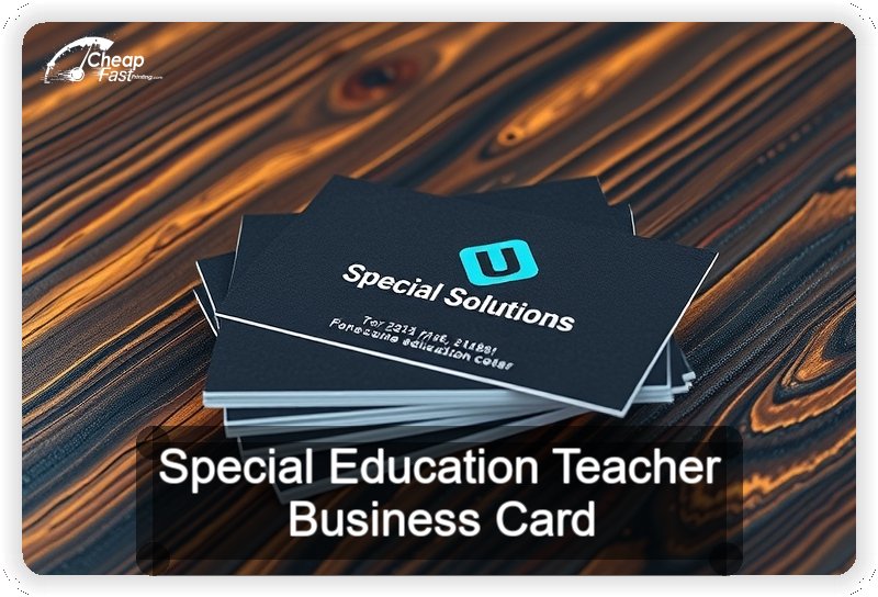 Special Education Teacher business card design sample