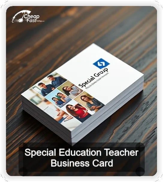 Special Education Teacher business card design sample
