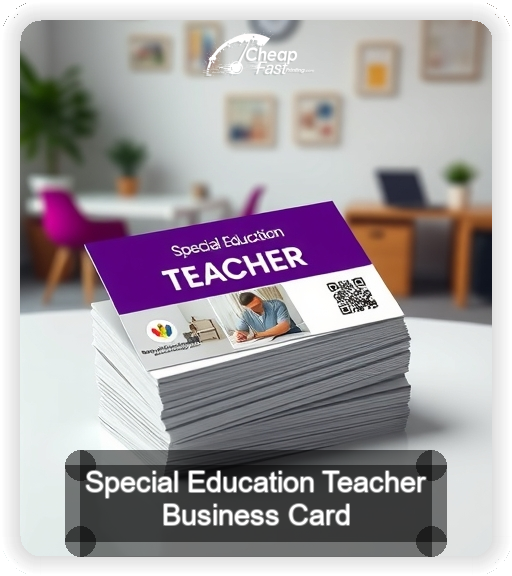 Special Education Teacher business card design sample