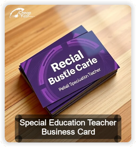 Special Education Teacher business card design sample