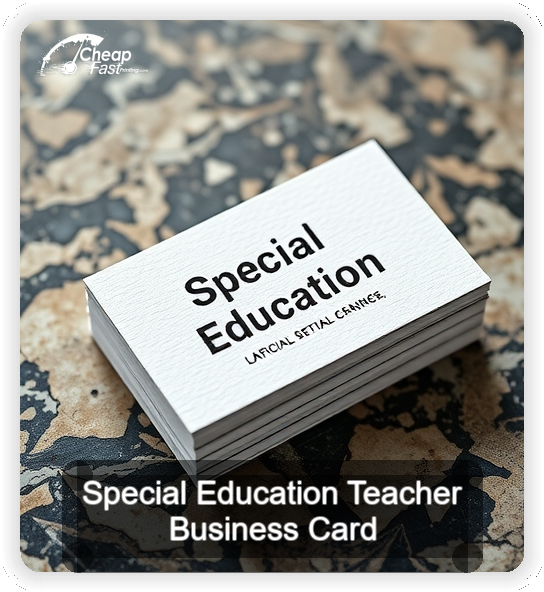 Special Education Teacher business card design sample
