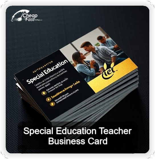 Special Education Teacher business card design sample