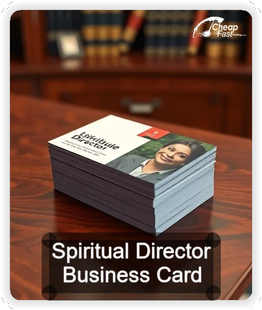 Spiritual Director business card design sample