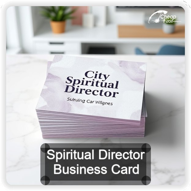 Spiritual Director business card design sample