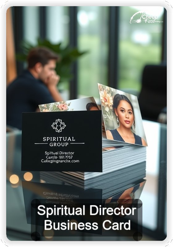 Spiritual Director business card design sample