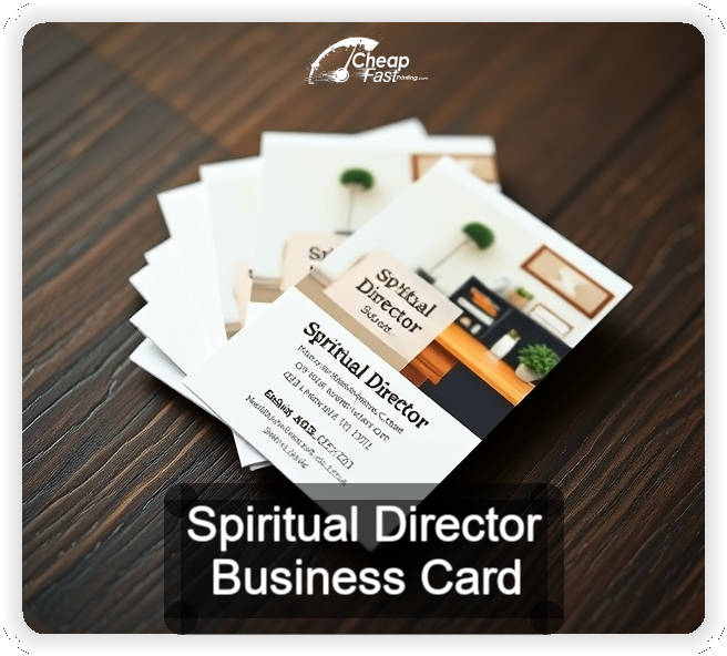 Spiritual Director business card design sample