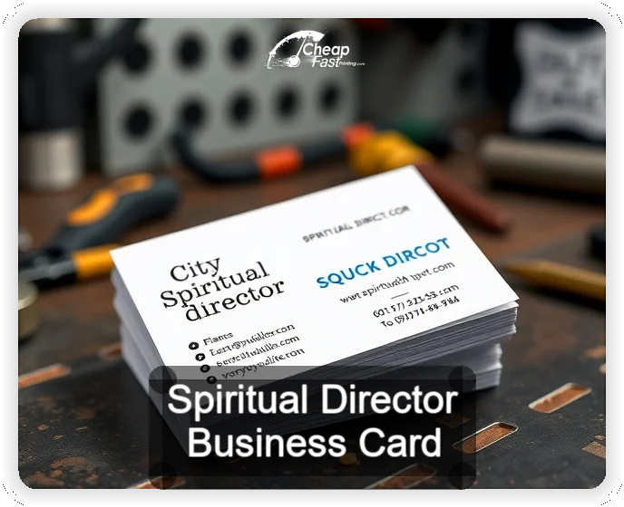 Spiritual Director business card design sample