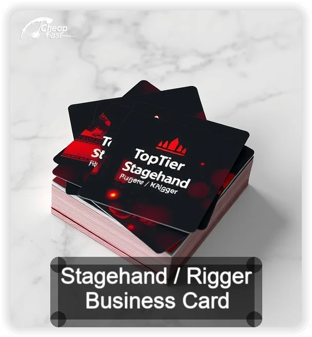 Stagehand Rigger business card design sample