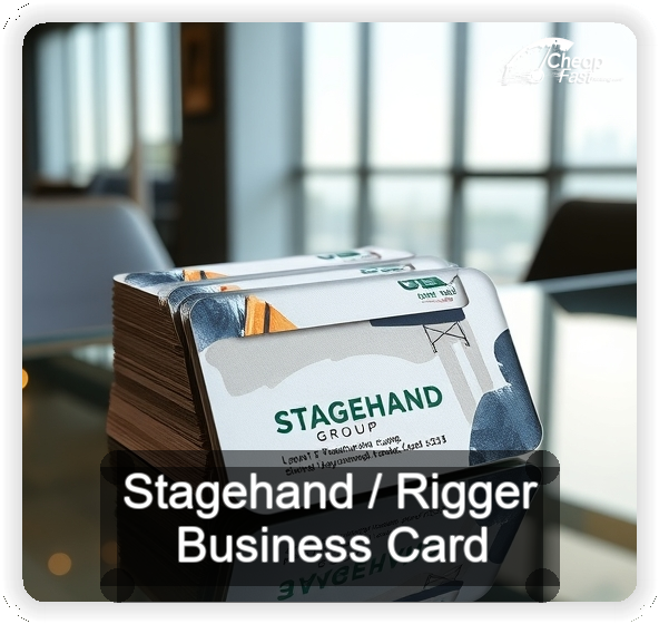Stagehand Rigger business card design sample