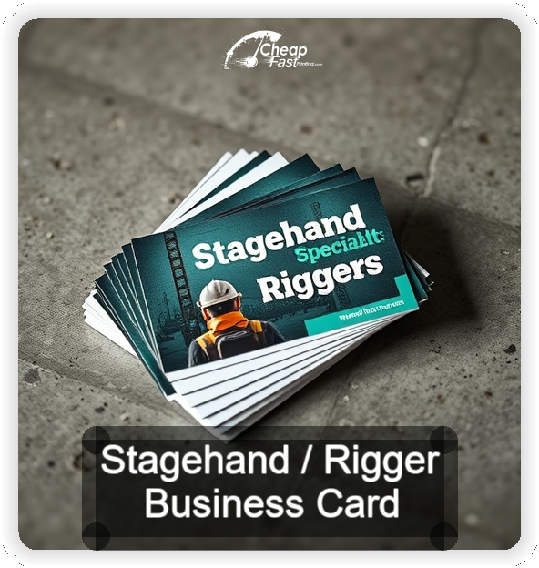 Stagehand Rigger business card design sample