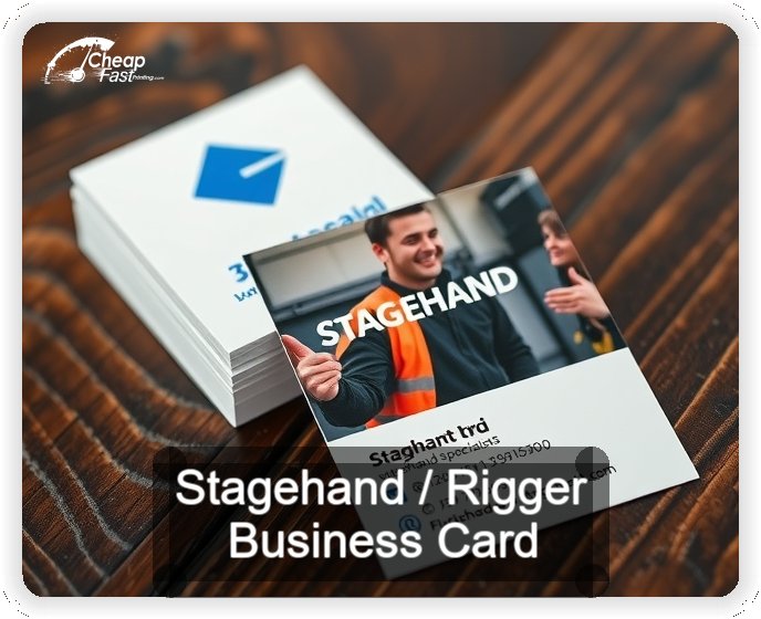 Stagehand Rigger business card design sample