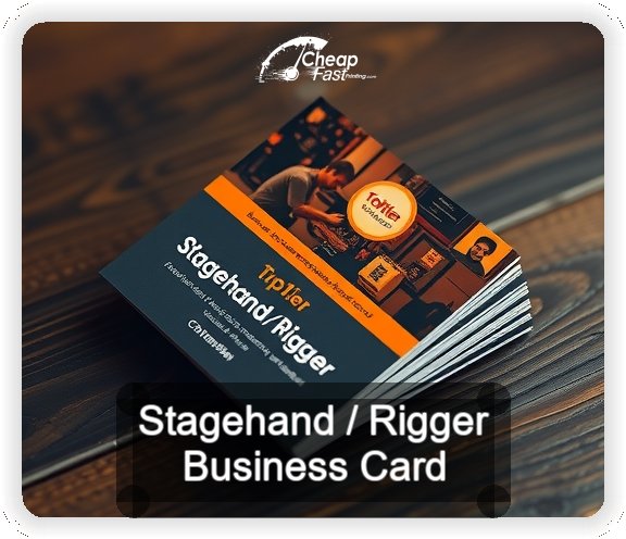 Stagehand Rigger business card design sample