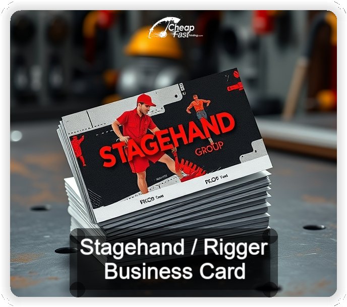 Stagehand Rigger business card design sample
