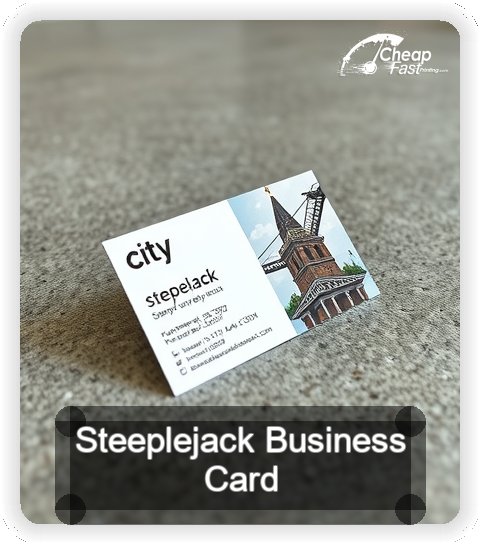 Steeplejack business card design sample
