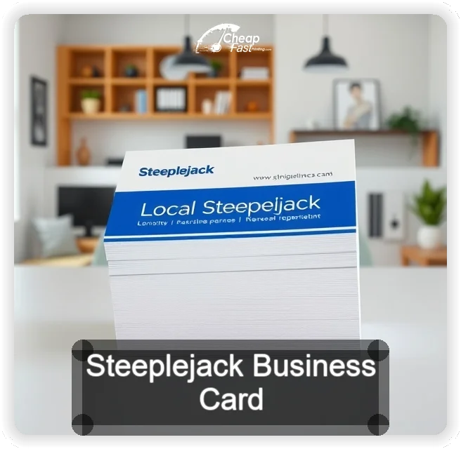 Steeplejack business card design sample