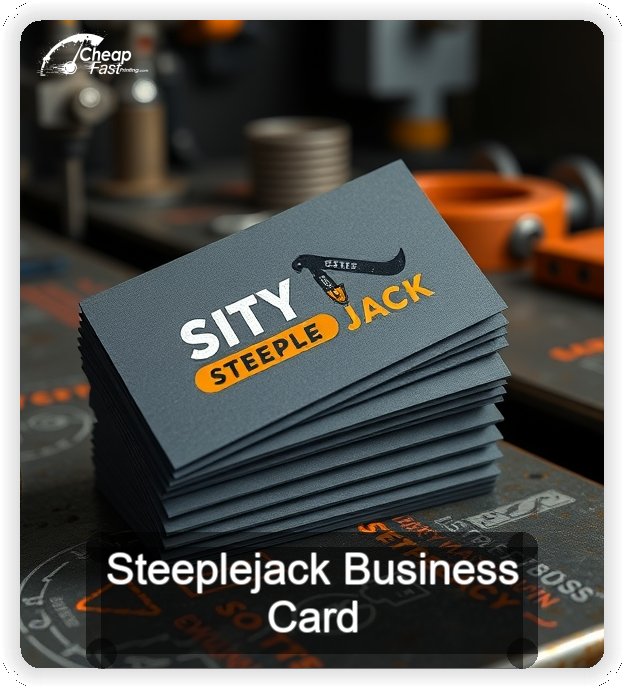 Steeplejack business card design sample