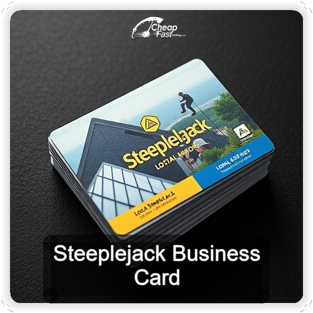 Steeplejack business card design sample