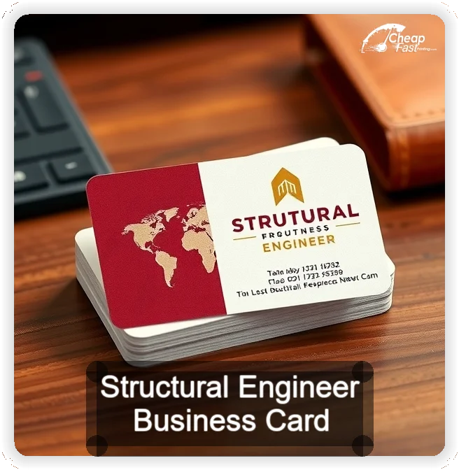 Structural Engineer business card design sample