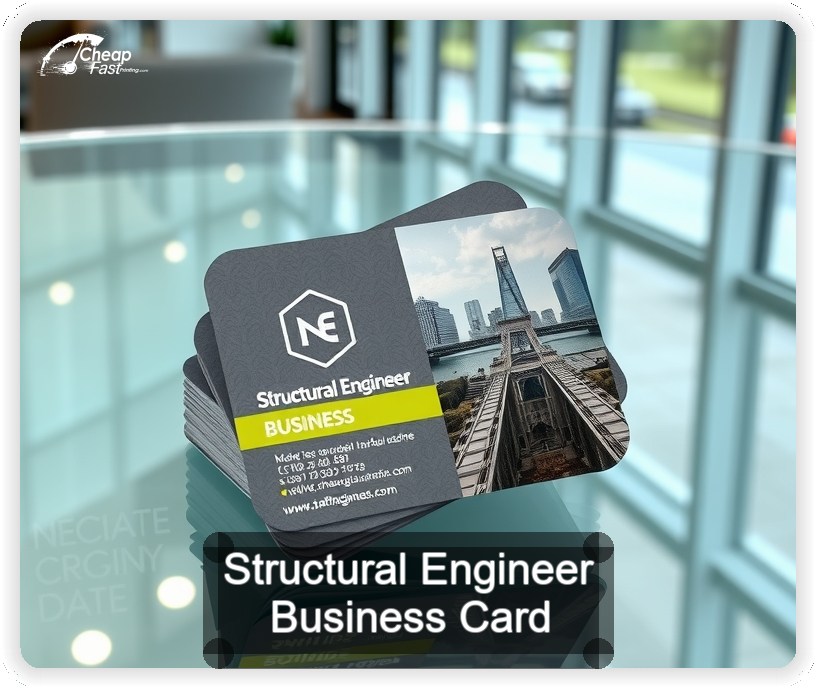 Structural Engineer business card design sample