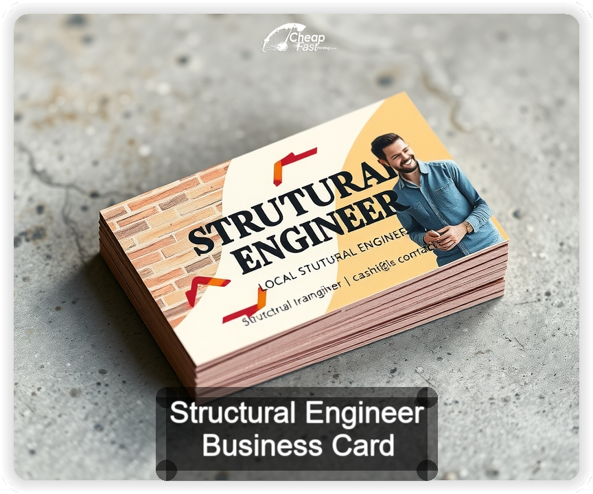 Structural Engineer business card design sample