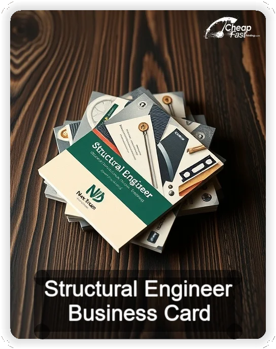 Structural Engineer business card design sample