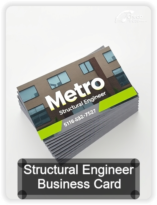 Structural Engineer business card design sample