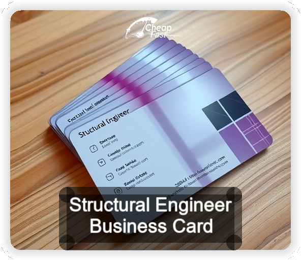 Structural Engineer business card design sample