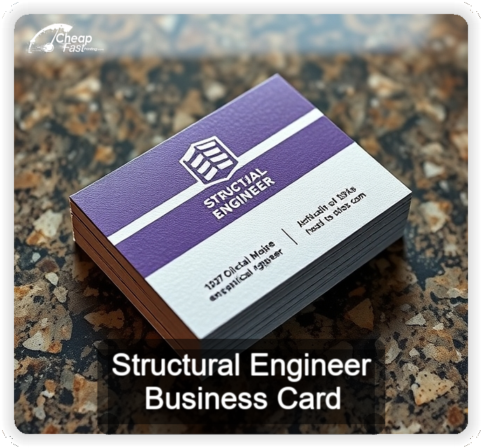 Structural Engineer business card design sample