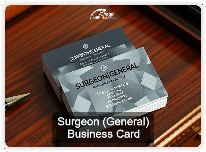 Surgeon General business card design sample