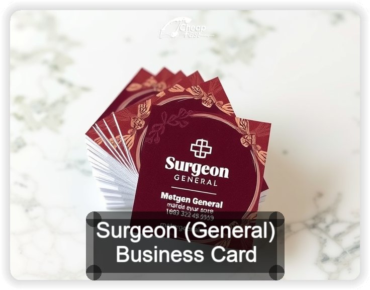 Surgeon General business card design sample