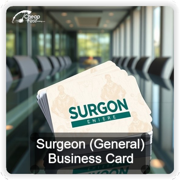 Surgeon General business card design sample