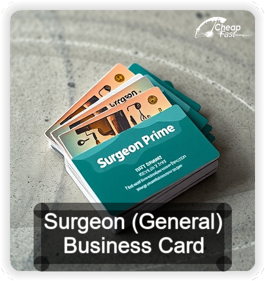 Surgeon General business card design sample