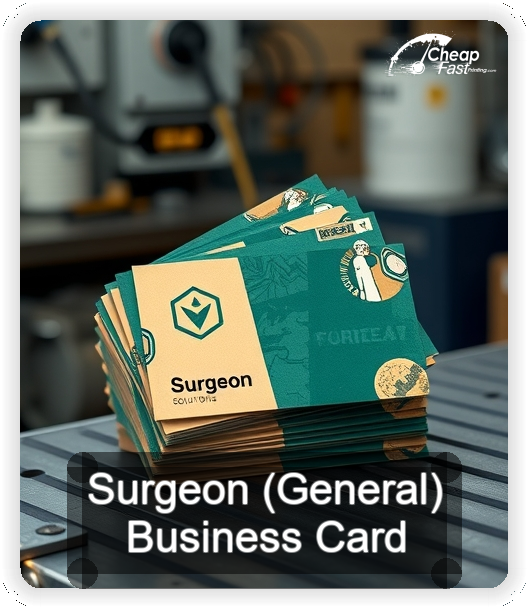 Surgeon General business card design sample