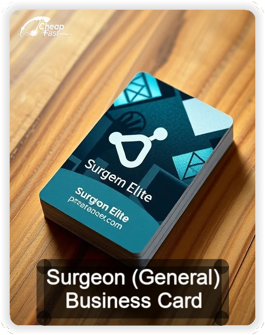 Surgeon General business card design sample