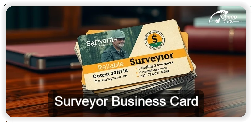 Surveyor business card design sample