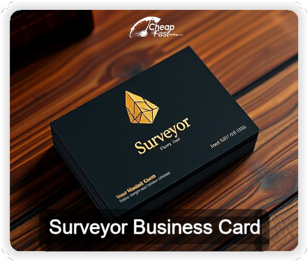 Surveyor business card design sample