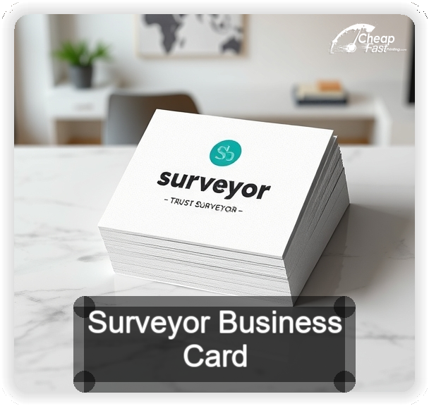 Surveyor business card design sample