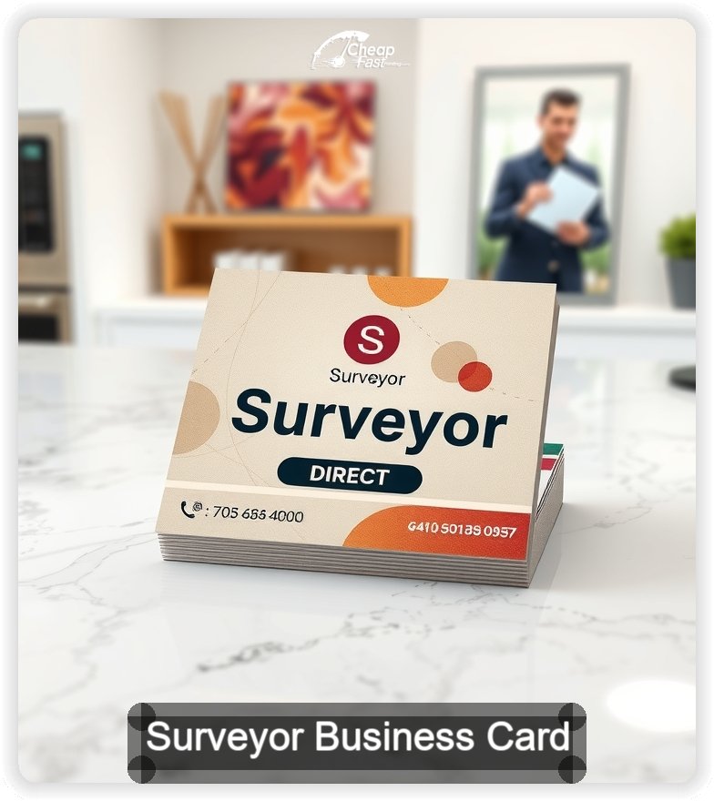 Surveyor business card design sample