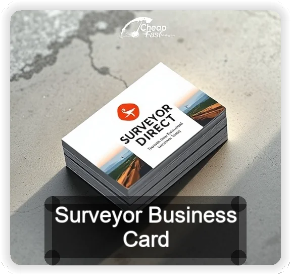 Surveyor business card design sample