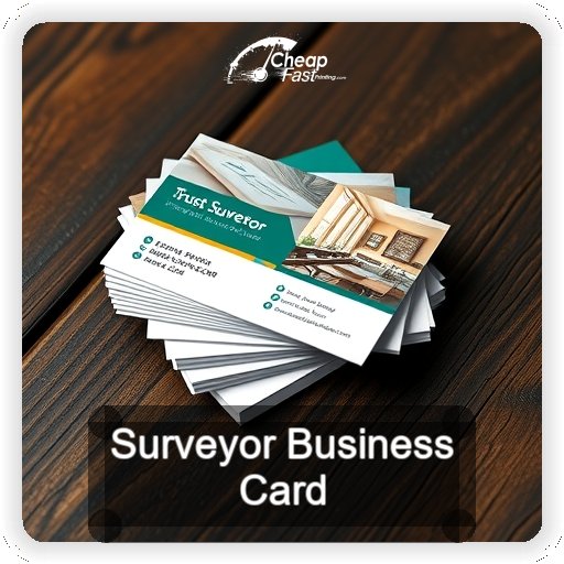 Surveyor business card design sample