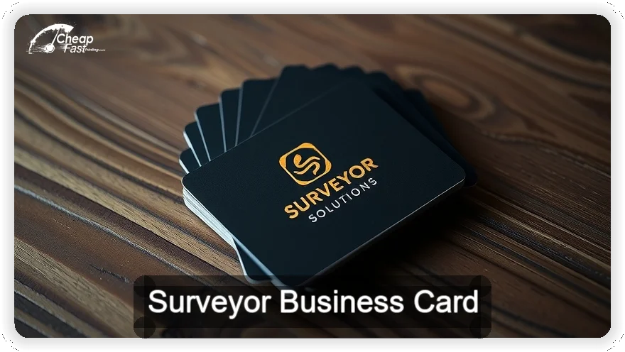 Surveyor business card design sample